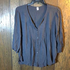 Old navy plus size top 3x grey